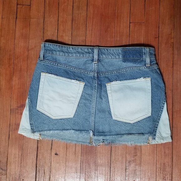 We The Free People Womens Denim Mini Skirt - Picture 2 of 3
